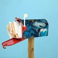 thumbnail image 6 of Rocae Blue Iceberg Leaf Wolf for Mailbox Covers Protection Postbox Covers Home Decor-21x18 in, 6 of 8