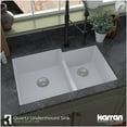 thumbnail image 3 of Karran Usa QU-811-BI-PK1 Quartz Qu 32" Undermount Double Basin Quartz Composite Kitchen, 3 of 7