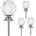 thumbnail image 1 of Miangastore Bouton de Lumière Chic Cristal Transparent 4 Pcs 1.6*1.2*1.2 Po, 1 of 8