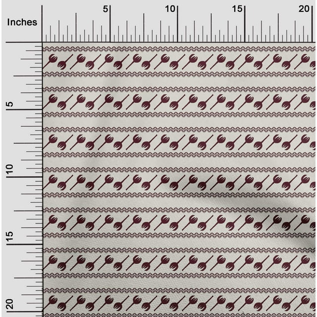 oneOone Polyester Lycra Maroon2 Fabric Floral Block Dress Material Fabric Print Fabric By The Yard 56 Inch Wide