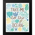 thumbnail image 2 of Mullan, Michael 20x24 Black Modern Framed Museum Art Print Titled - Under Sea Treasures IV Sea Glass, 2 of 5