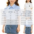 thumbnail image 4 of Odeerbi Camisa de Vestido de Algodón de Las Niñas Flor Bordado de Manga Corta Uniforme de La Escuela Con Bolsillo, 4 of 9