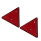 thumbnail image 1 of Red Reflector Sunscreen 2Pcs Triangular Red Reflector Practical For Trailer For Caravan For Motorhome ANGGREK Otros Vehículos, 1 of 8