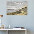 thumbnail image 4 of Soscooter Coastal Framed Canvas Wall Art Vintage Landscape Seascape Classic Hallway Bedroom Bathroom Living Room Decor 36x24 inches, 4 of 8