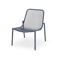 thumbnail image 6 of Tcbosik 2 Pack Metal Chairs for Outdoor, Stackable Patio Chair, Lounge Chair for Deck, Porch, Garden, Backyard, Navy, 6 of 10