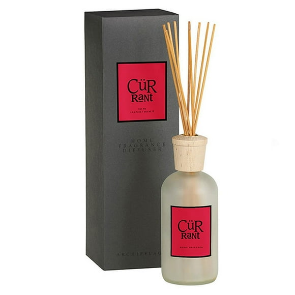 Archipelago Botanicals Currant Reed Diffuser. Includes Fragrance Oil, Decorative Wooden Cap and 10 Natural Diffuser Reeds. Perfect for Home, Office or