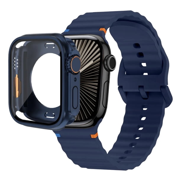 Correa Sport Para Apple Watch + Case Ultra Cristal Templado