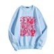 thumbnail image 2 of Gibobby Sudadera con forro polar Mujer Sudadera con estampado de inglesas para el día de San Valentín para mujer, camisa de amor, de manga larga para el día de San Valentín (Aqua, XL), 2 of 4