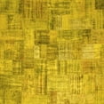 thumbnail image 1 of Ahgly Company Machine Washable Indoor Square Patchwork Yellow Transitional Area Rugs, 3' Square, 1 of 4