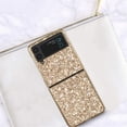thumbnail image 2 of Compatible with Samsung Z Flip 4 Case Glitter Bling Samsung Galaxy Z Flip 4 Phone Case for Girls Cute Bumper Shockproof Protective Cases (Gold), 2 of 14
