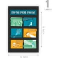 thumbnail image 4 of Koyal Wholesale Vinyl Adhesive Virus Disease Prevention 12x18-Inch Poster, Stop Spread of Germs Waterproof Signs, 4 of 5