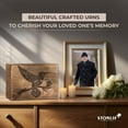 thumbnail image 6 of Cremation Urns for Human Ashes - Humming Bird Wooden Box and Casket for Men, Women and Child Ashes - Funeral Memorial Burial Urn for Cat Dog Pet Ashes - Medium (80 Cu/in), 6 of 6