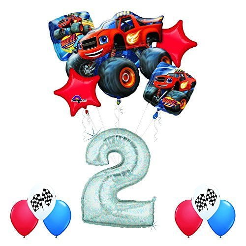 Anagram Blaze et les Monster Machines Kit de décoration ballon 2ème  anniversaire par AMZKIT753 