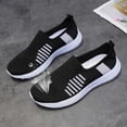 thumbnail image 5 of asdoklhq Womens Casual Shoes, Ladies Stretch Cloth Large Size Women's Casual Sports Weaving Shoes, 5 of 9