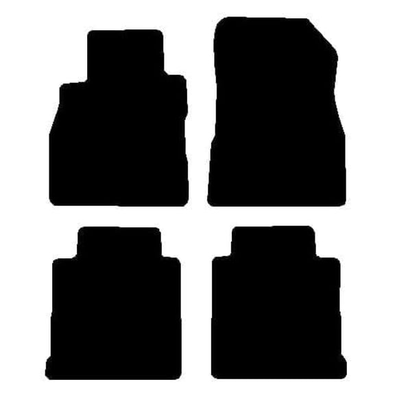 Auto Mats and Accessories 4 Piece Set Custom Carpeted Floor Mats Compatible with 2018-2024 Nissan Kicks (Black) Made in the USA