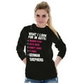 thumbnail image 5 of Look Guys German Shepherd Lover Women's Long Sleeve T Shirt Brisco Brands S, 5 of 6