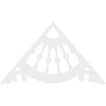 thumbnail image 2 of Ekena Millwork 72"W x 42"H x 1"P (14/12) Pitch Wagon Wheel Architectural Grade PVC Gable Pediment, 2 of 5