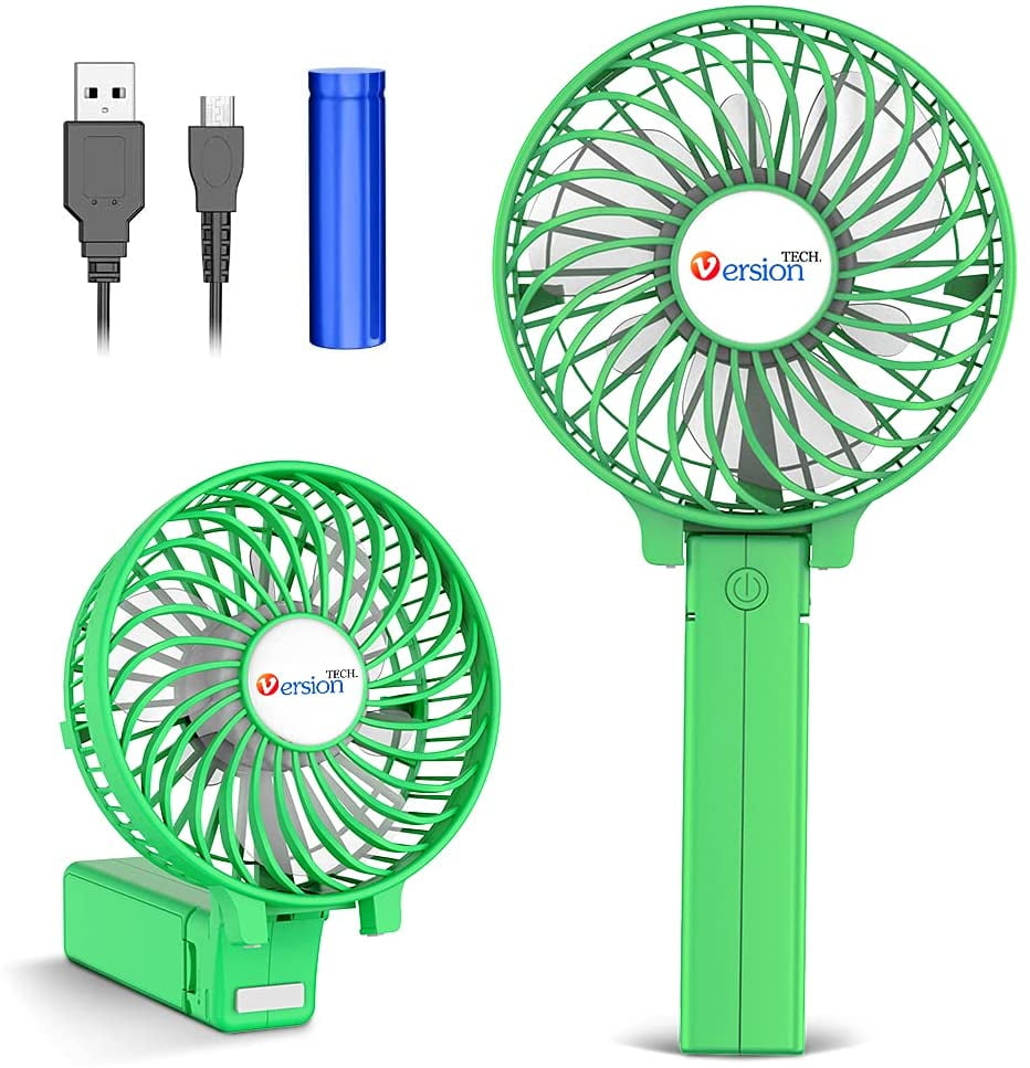 Mini Handheld Fan, USB Desk Fan, Small Personal Portable Table Fan with USB Rechargeable Battery