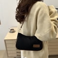 thumbnail image 4 of Embrague Bolso Hombro para Mujeres Córbina Pana Cierre Color Sólido Viajar Por, 4 of 9