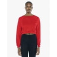 thumbnail image 2 of American Apparel Women's Flex Fleece Raglan Cropped Sweatshirt - RED - L, 2 of 2