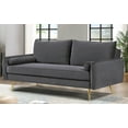 thumbnail image 3 of US Pride Furniture Villeda 70''W Polyester Square Arms Sofa Gray, 3 of 8