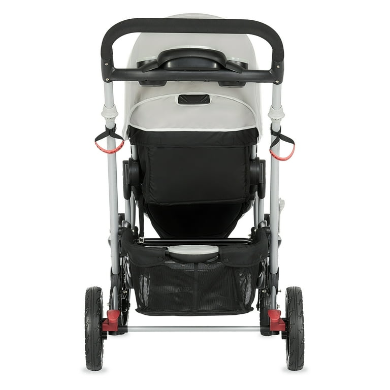 Dream On Me Track Tandem Stroller Face to Face Edition in Light Grey