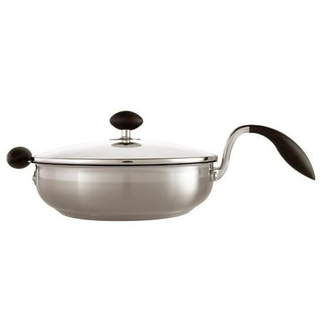 Eazigrip 10" Stainless Steel Nonstick Saute Pan with Lid