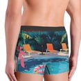 thumbnail image 3 of Fotbe Tropical Poolside Relaxation Men’s Total Support Pouch Boxer Briefs, X-Temp Cooling, Moisture-Wicking Underwear, Regular, Long-leg and Trunk-Large, 3 of 6