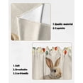 thumbnail image 5 of Swag Curtains, Cute Bunny Rabbit Plant Leaves Cotton Linen Rod Pocket Kitchen Curtains Valances Tier Curtains Swag Valance Curtains for Bedroom Living Room 28" x 36", 2 Panels, 5 of 6