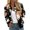 Z&Orange418, variant on Women's Bomber Jacket Minimalist Leaf Graphic Print Loose Cozy Long Sleeve Outdoor Walk Outerwear Coat