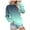 Mint Green, variant on Aloohaidyvio Tops for Women Womens Long Sleeves Sweatshirt Blouse Round Neck Casual Tops Hoodies