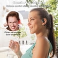 thumbnail image 4 of Sainellor 2025 Últimos auriculares de conducción de aire de oído abierto, auriculares inalámbricos Bluetooth 5.2 con tiempo de reproducción de 56 horas, auriculares deportivos impermeables IPX5, contr, 4 of 5
