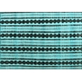 thumbnail image 1 of Ahgly Company Indoor Rectangle Abstract Light Blue Modern Area Rugs, 2' x 4', 1 of 4