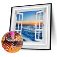 thumbnail image 2 of Wdftyju Taladro redondo completo Pintura de diamantes Mar Atardecer Mosaico Dibujo de diamantes de imitación (B2834) Wdftyju 6rh4ww3zf9zr9dc1D03, 2 of 9