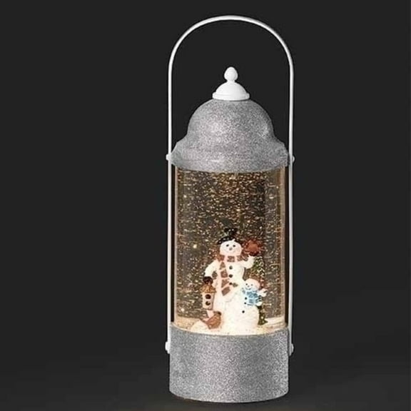 Christmas by Roman Inc, Confetti Lites Collection, 10" H LED Swirl Confetti Light Lantern;Snowman, Lantern, Snow Globe, Holiday Home D√©cor, Santa, Cardinal, Nutcracker, Snowman, Reindeer (3x3x10)