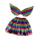 thumbnail image 4 of Conjunto de falda para niñas Strade Fareast Limited disfraz con alas de arcoíris 30 cm, 4 of 8