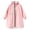 Pink, variant on Girls Raincoat Waterproof Kids Rain Jacket Reusable Rain Ponchos with Hood and Sleeves Lightweight Rain Poncho 7-9 Years