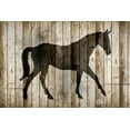 thumbnail image 2 of Allen, Kimberly 24x17 Black Ornate Wood Framed with Double Matting Museum Art Print Titled - Barnwood Horse, 2 of 4