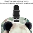 thumbnail image 4 of Square 2Pack PU Leather Panda Cruise Luggage Tag with Privacy Cover and Name ID Tag for Travel Handbags Backpacks Luggage Tags, 4 of 6
