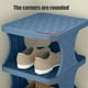 thumbnail image 4 of Organizador Multicapa para zapateros | Estantería de almacenamiento de plástico de 5 niveles | Blanco, Naranja, Azul | Diseño de puertas que ahorran espacio | Montaje sencillo sin herramientas, 4 of 6