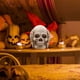 thumbnail image 3 of Toystoory Materiales Estatua decorativa de la cabeza del cráneo para la opción de Halloween para la noche y el día Kits de decoración para fiestas no decir (con luz), 3 of 6