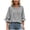 Black, variant on Women's Striped V Neck Blouse 3/4 Sleeve Tie Cuff Collared Shirt Split Back High Low Tunic Top for Fall S