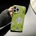 thumbnail image 3 of Green Hollow Stars Pattern Soft  for iPhone Case (Green,iPhone 15 Pro), 3 of 6