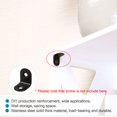 thumbnail image 6 of 20 x 20mm Angle Bracket Stainless Steel Black L Shaped Angle Brackets Corner Braces Support, 2pcs, 6 of 7