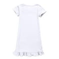thumbnail image 3 of Inglocry Girls Summer Short Sleeve Dress A Line Swing Basic Skater Twirl Party Dresses 5-14 Years White 4-5Y, 3 of 3