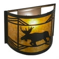 thumbnail image 4 of Meyda Tiffany 23822 Lone Moose 10" Tall Wall Sconce - Bronze, 4 of 6