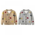 thumbnail image 5 of Toddler Baby Boys Girls Cardigan Car Prints Sweater Cardigan Sweater Button-up Cotton Coat 2-7Y, 5 of 6