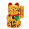 thumbnail image 5 of Gato de la fortuna con batería dorada que agita la mano, buena suerte, no destiñe, gato de bienvenida, gato de la riqueza para restaurante, hotel, 7 pulgadas, 5 of 5