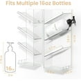 thumbnail image 6 of Clear Acrylic Shower Caddy with Suction Cups, Wall Mounted Rustproof Bathroom Organizer, No Drilling Required, Sturdy and Durable Combination Shelf, 6 of 7