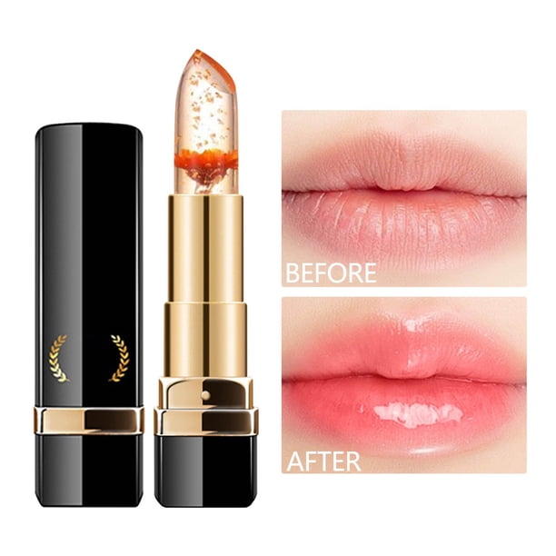 Pisexur Belleza Maquillaje Lápiz labial hidratante Petal Jelly que cambia de color, no se decolora, no mancha, lápiz labial permanente que cambia de color.para mujeres y hombres